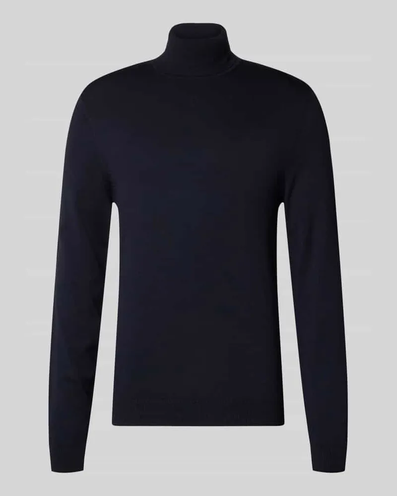 McNeal Rollkragenpullover aus Viskose-Mix Marine