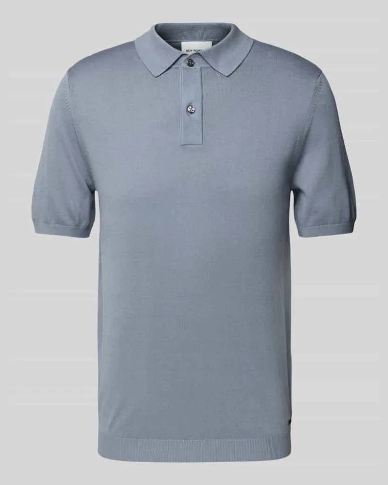 Roy Robson Poloshirt mit kurzer Knopfleiste 