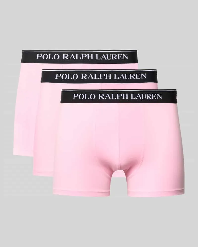 Ralph Lauren Trunks mit elastischem Logo-Bund im 3er-Pack Hellrosa