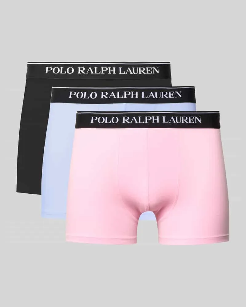 Ralph Lauren Trunks mit elastischem Logo-Bund im 3er-Pack Hellrosa