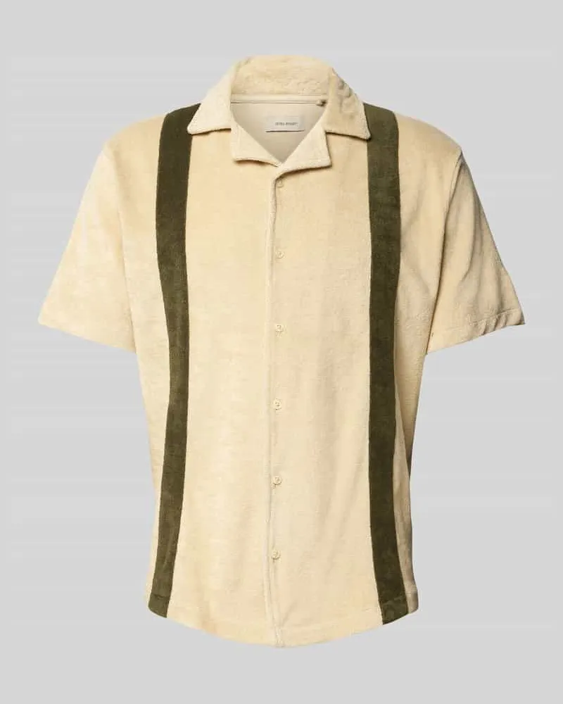 Blend Regular Fit Freizeithemd mit Resortkragen Modell 'EUGEN Sand