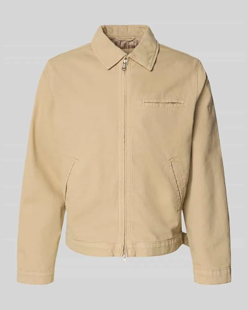 Jack & Jones Jacke mit Zweiwege-Reißverschluss Beige