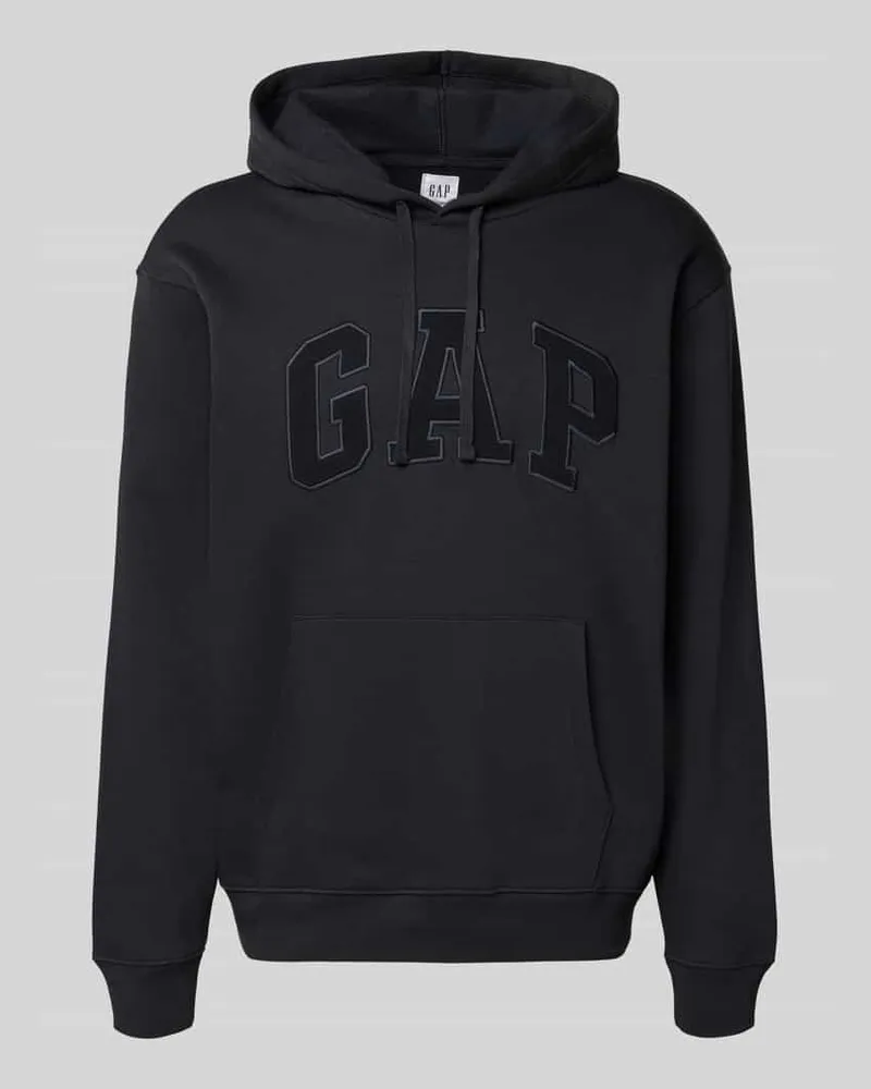 GAP Hoodie mit Logo-Detail und Känguru-Tasche Anthrazit