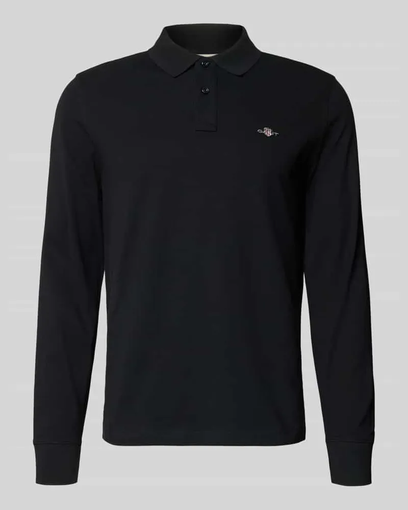 Gant Regular Fit Poloshirt mit Label-Stitching Black