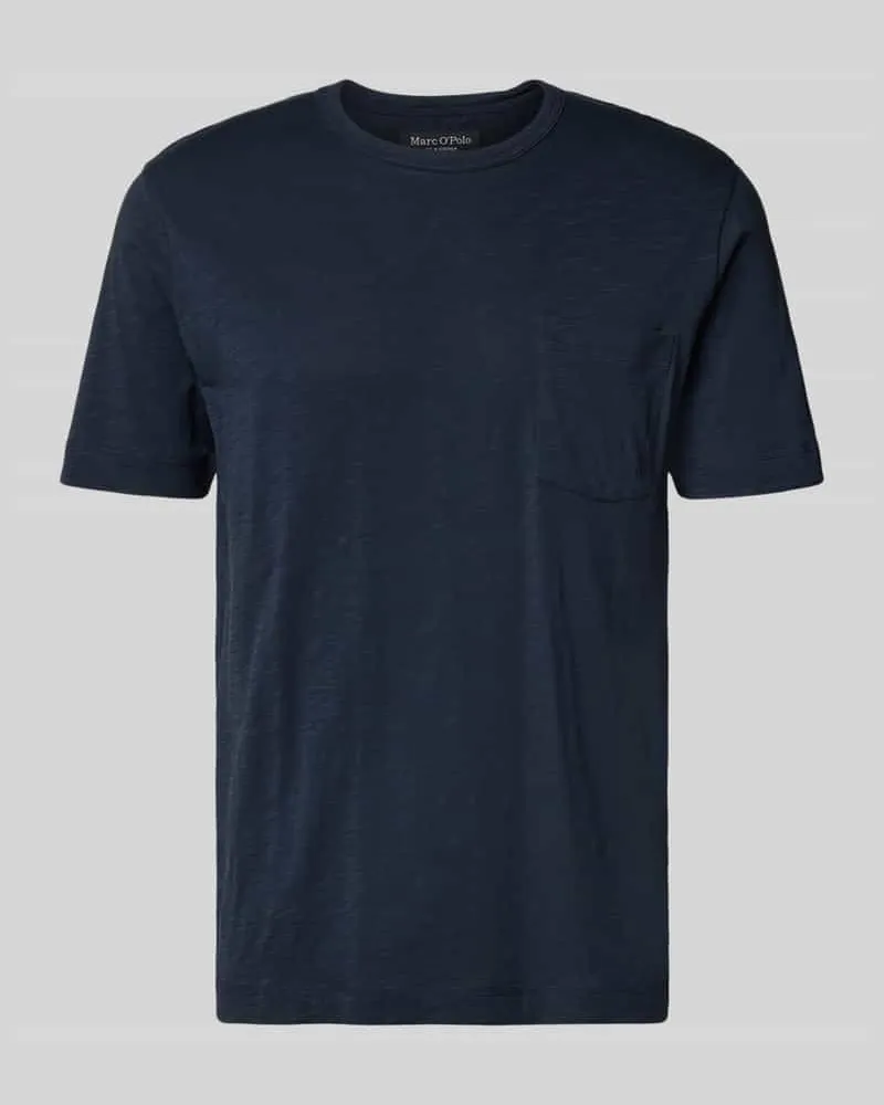 Marc O'Polo Regular Fit T-Shirt aus reiner Baumwolle Marine