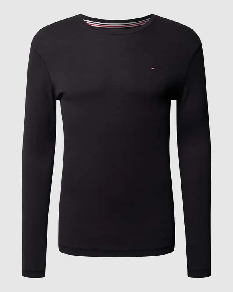 Tommy Hilfiger Slim Fit Longsleeve mit Rippenstruktur 