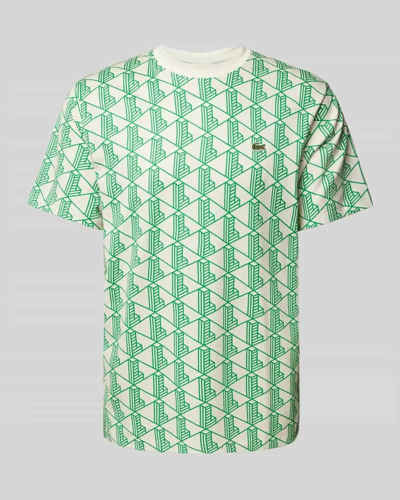 Lacoste T-Shirt mit Rundhalsausschnitt Gruen