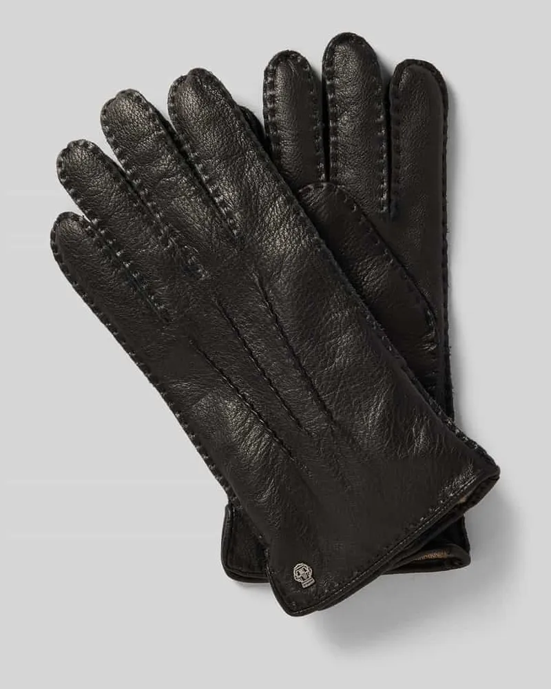 Roeckl Handschuhe mit Label-Detail Black