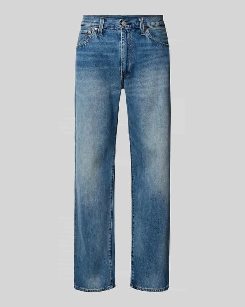 Levi's Relaxed Straight Fit Jeans im Used-Look Modell '555 