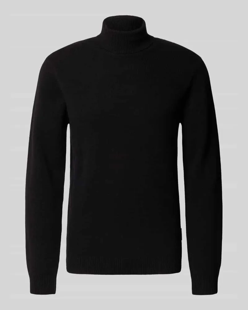 Casual Friday Strickpullover mit Rollkragen Anthrazit
