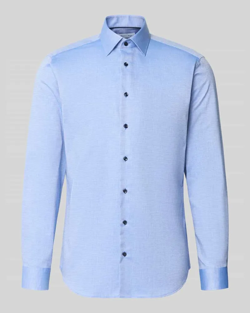 Christian Berg Regular Fit Business-Hemd mit Kentkragen Royal