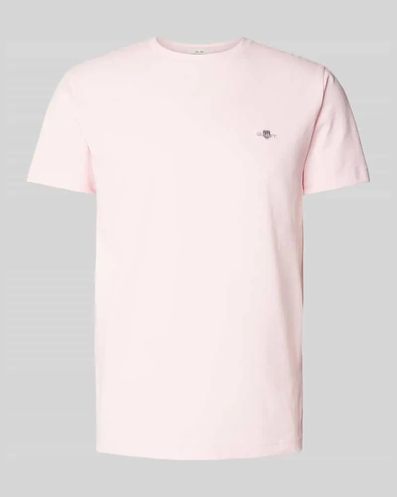 Gant Slim Fit T-Shirt mit Label-Stitching 