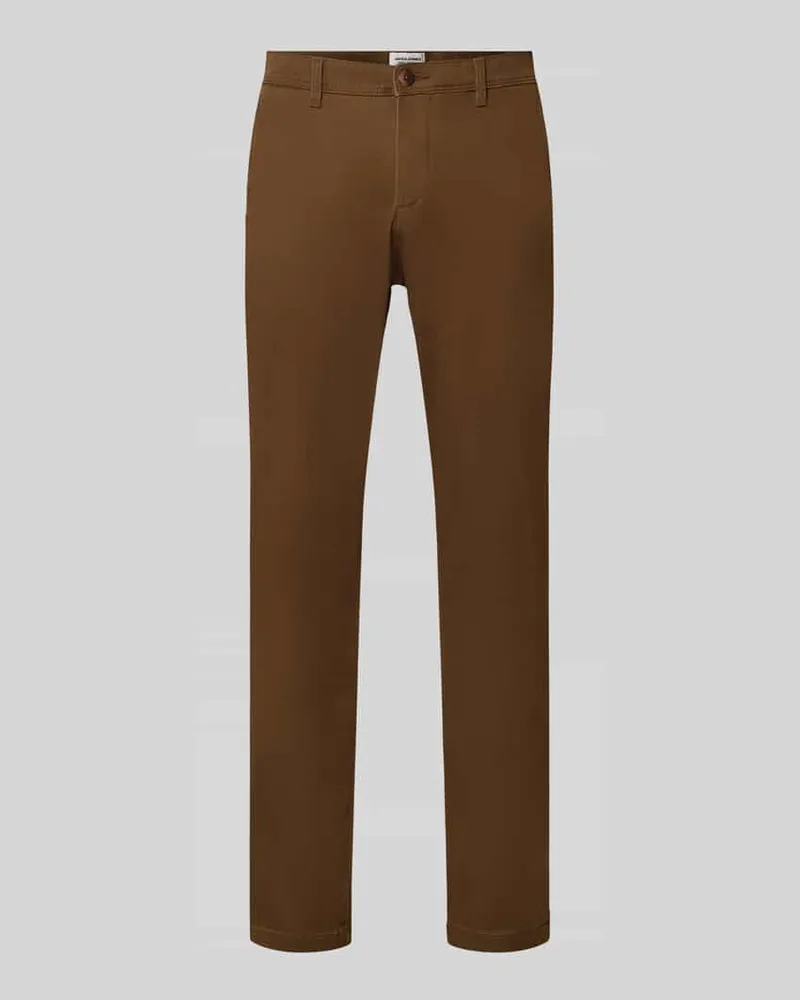Jack & Jones Chino mit Eingrifftaschen Modell 'MARCO Dunkelbraun