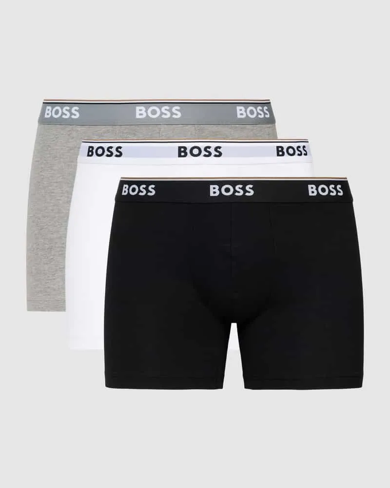 HUGO BOSS Trunks mit Logo-Bund im 3er-Pack Modell 'Power 