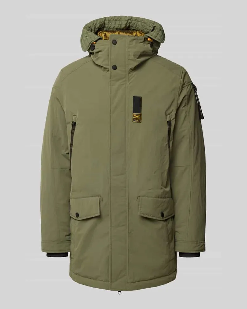 PME Legend Parka mit Label-Detail Oliv