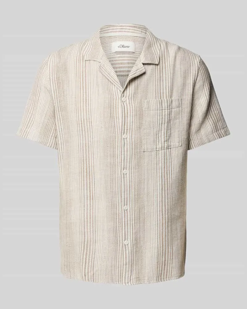 S.Oliver Oversized Freizeithemd aus reiner Baumwolle 
