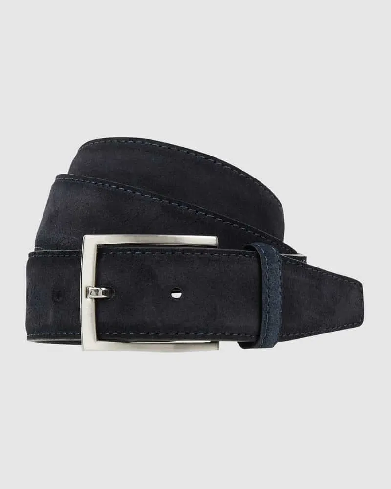 Tom Tailor Ledergürtel mit Dornschließe Marine