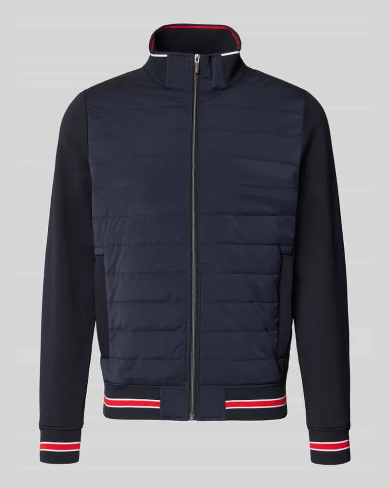 Christian Berg Sweatjacke mit Stehkragen Marine