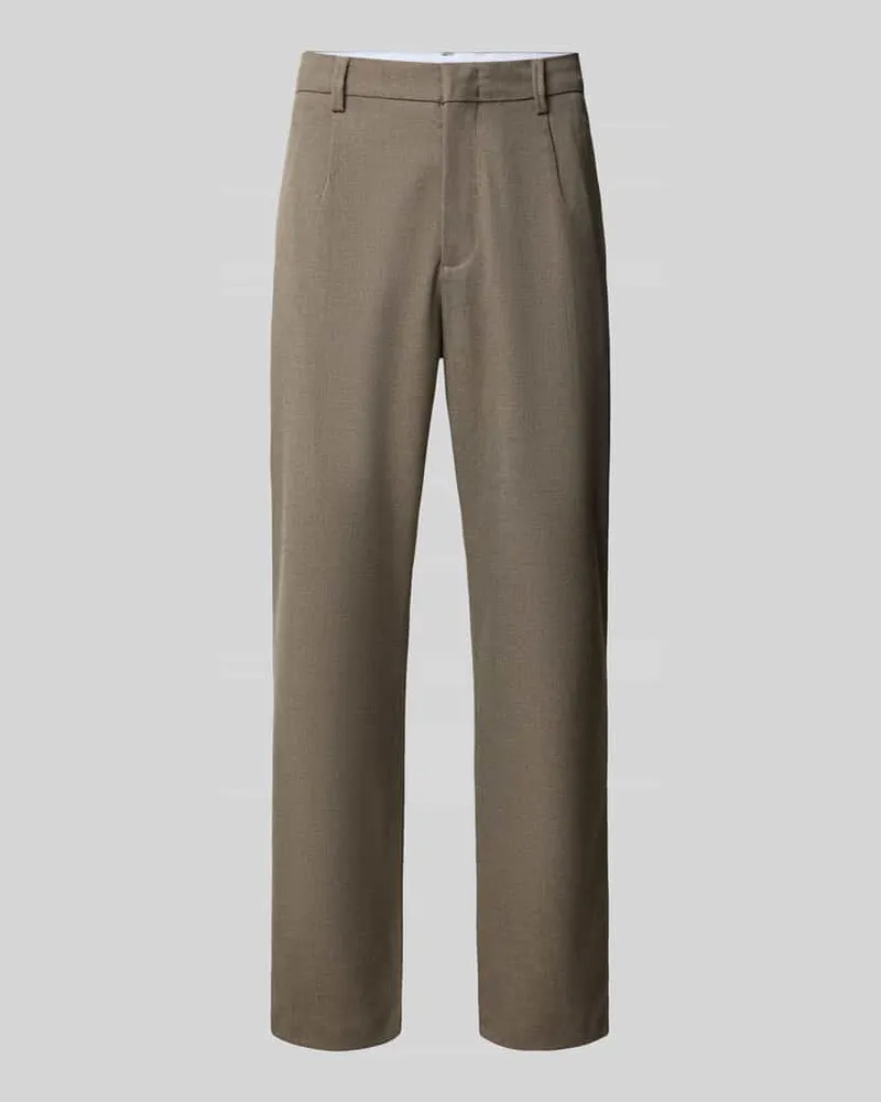 McNeal Bundfaltenhose mit Eingrifftaschen Hellbraun