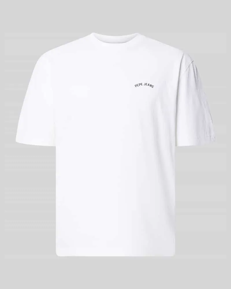Pepe Jeans Regular Fit T-Shirt aus reiner Baumwolle Modell 'John Tee Weiss