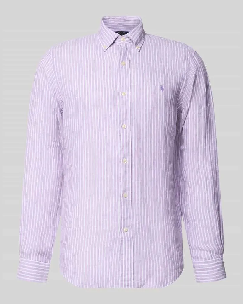 Ralph Lauren Regular Fit Freizeithemd aus reinem Leinen Lavender