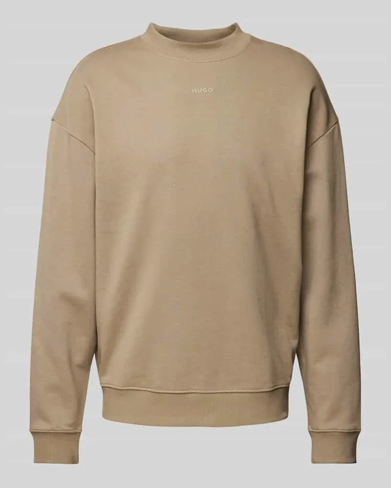 HUGO BOSS Sweatshirt mit Label-Print Modell 'Dapocrew 