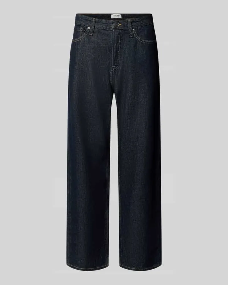 Jack & Jones Wide Fit Jeans aus reiner Baumwolle Modell 'Alex Jeansblau