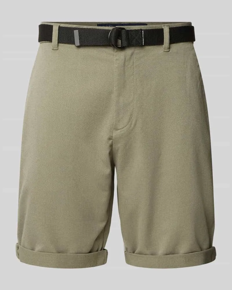 Tom Tailor Regular Fit Chinoshorts mit Gürtel 