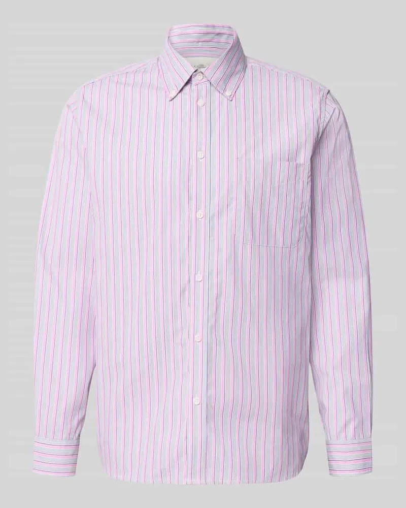 LES DEUX Regular Fit Freizeithemd mit Button-Down-Kragen Modell 'Kent Pink
