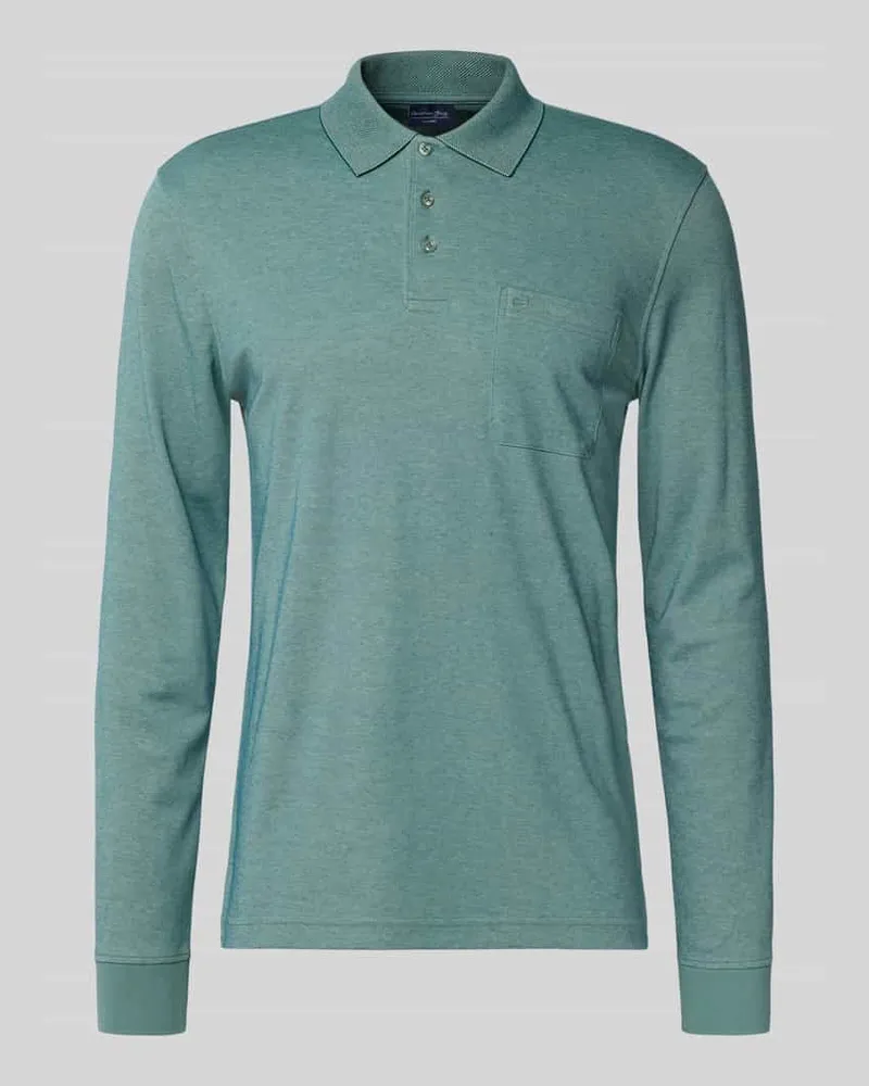 Christian Berg Regular Fit Poloshirt im langärmeligen Design 