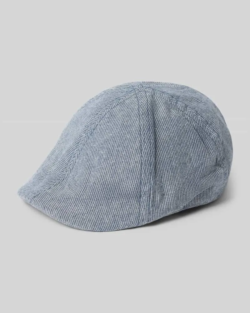 Müller Headwear Schiebermütze mit Leinen-Anteil Blau