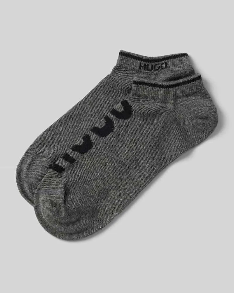 HUGO BOSS Sneakersocken mit Label-Print im 2er-Pack 