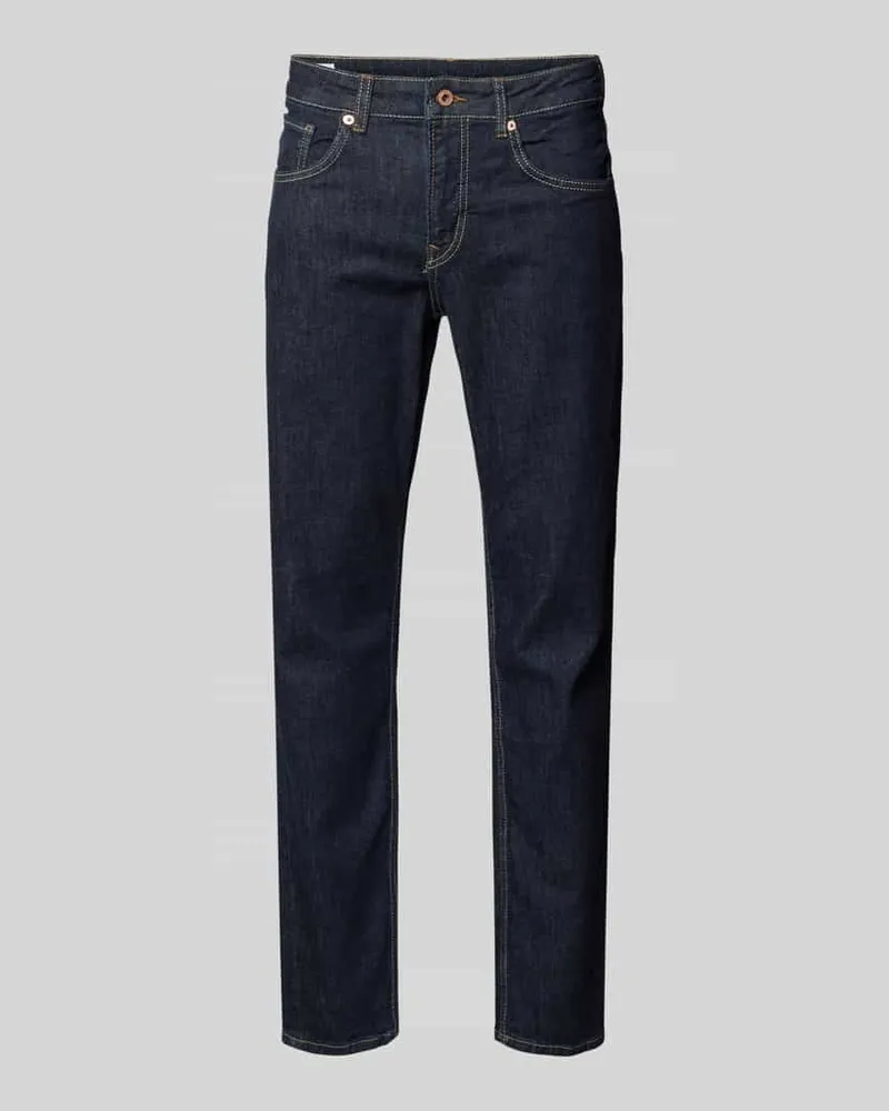 Pepe Jeans Straight Leg Jeans aus Baumwoll-Mix Modell 'CASH Dunkelblau