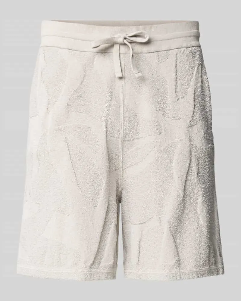HUGO BOSS Regular Fit Sweatshorts aus Baumwoll-Mix Modell 'ASURFER Sand