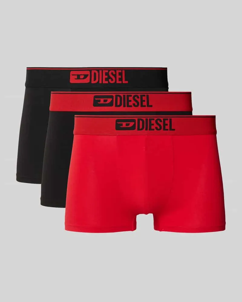 Diesel Trunks mit Logo-Stitching Modell 'Damien' im 3er-Pack 