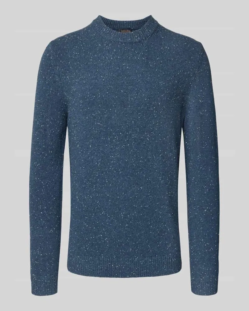 Christian Berg Strickpullover aus Lanawolle-Mix mit Rundhalsausschnitt 
