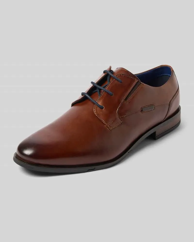 Bugatti Schnürschuhe aus echtem Leder Modell 'Gapo Cognac