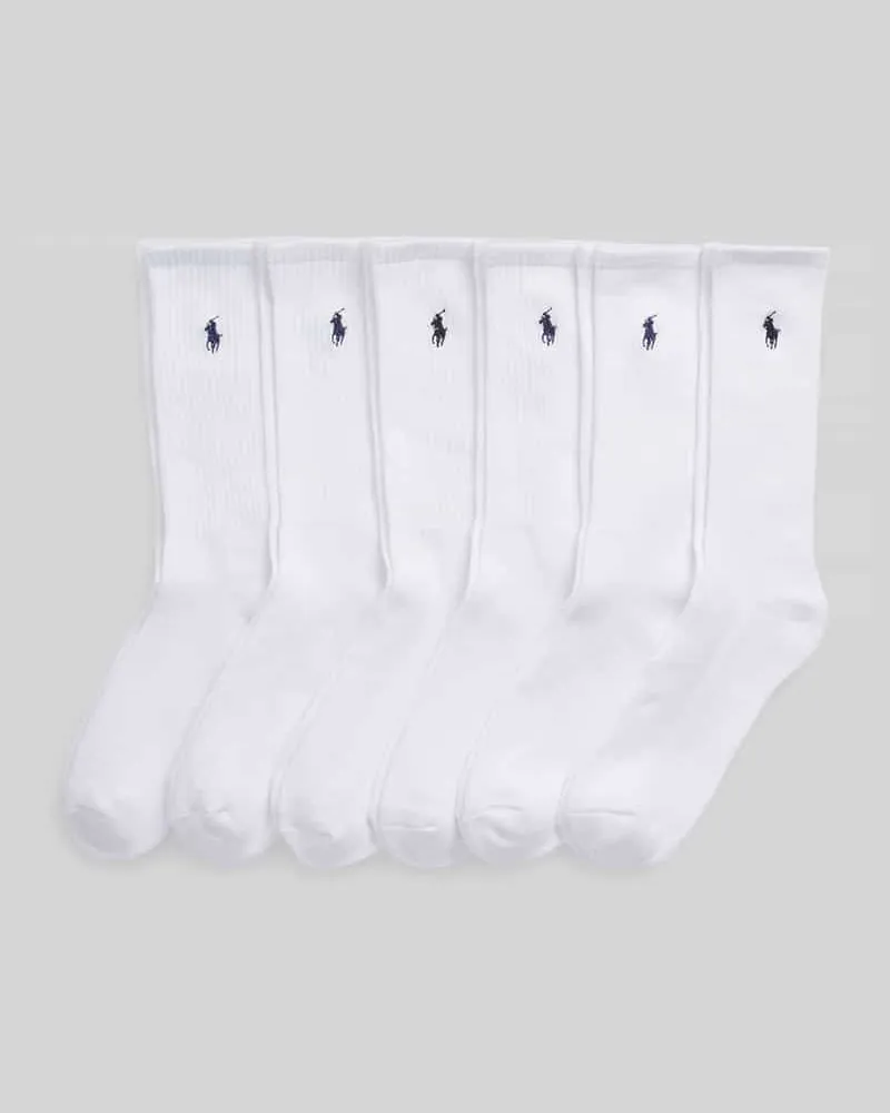 Ralph Lauren Socken aus Baumwoll-Mix im 6-er-Pack Weiss