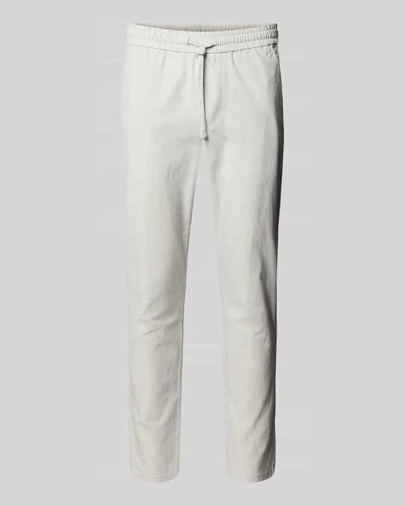Only & Sons Cropped Stoffhose aus Leinen-Mix Modell 'LINUS 