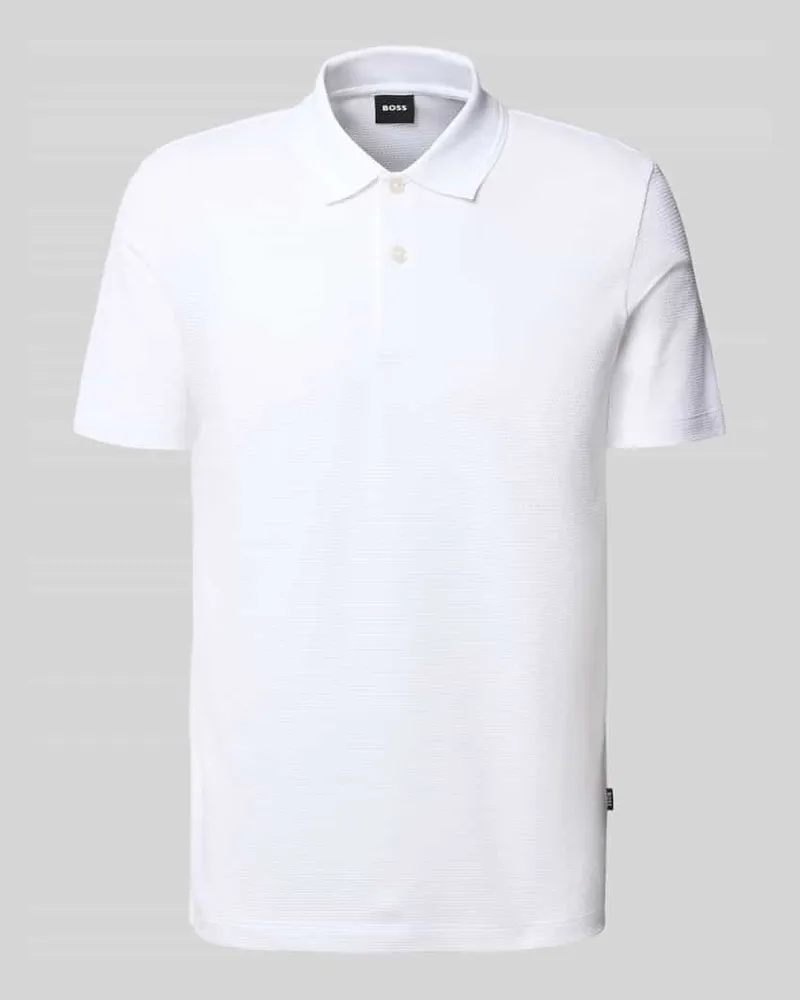 HUGO BOSS Regular Fit Poloshirt aus Baumwoll-Mix 