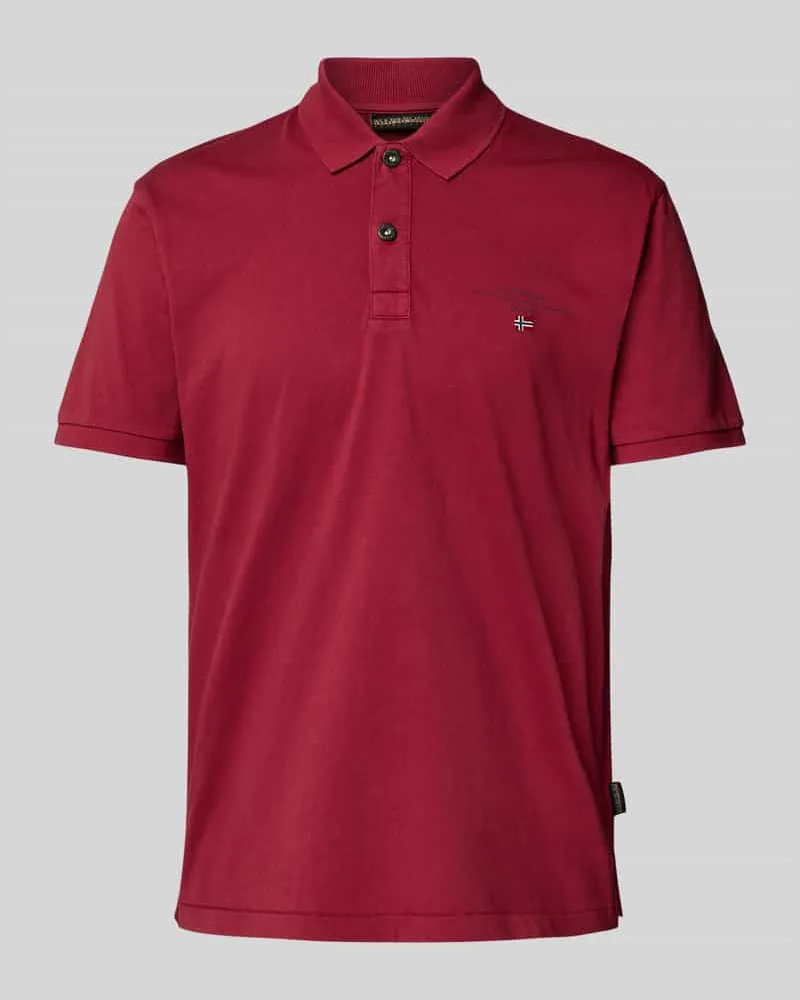 Napapijri Regular Fit Poloshirt mit Label-Stitching Modell 'elbas 