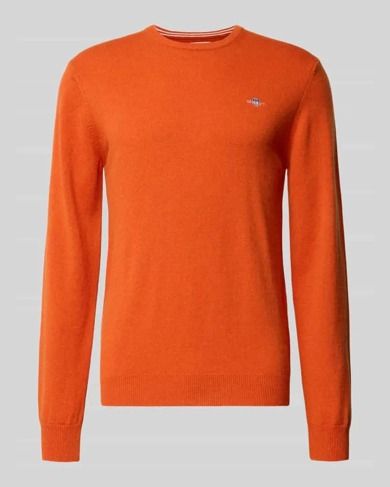 Gant Strickpullover mit gerippten Abschlüssen 