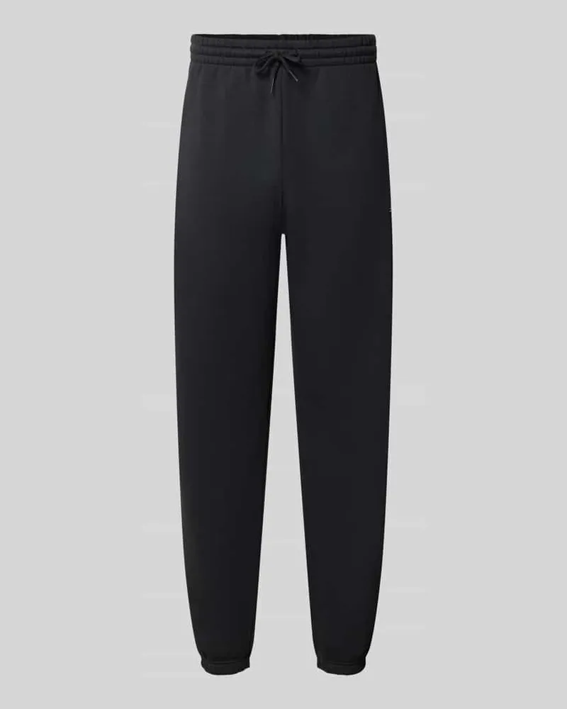 New Balance Regular Fit Sweatpants aus Baumwoll-Mix mit Label-Stitching Black