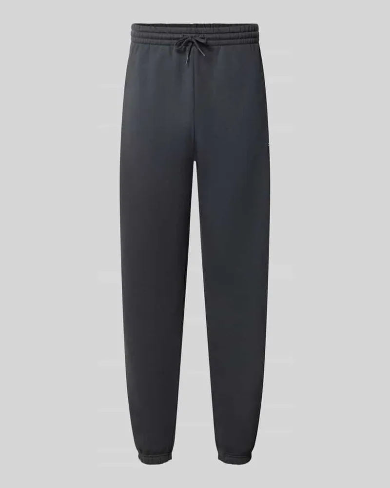 New Balance Regular Fit Sweatpants aus Baumwoll-Mix mit Label-Stitching Black