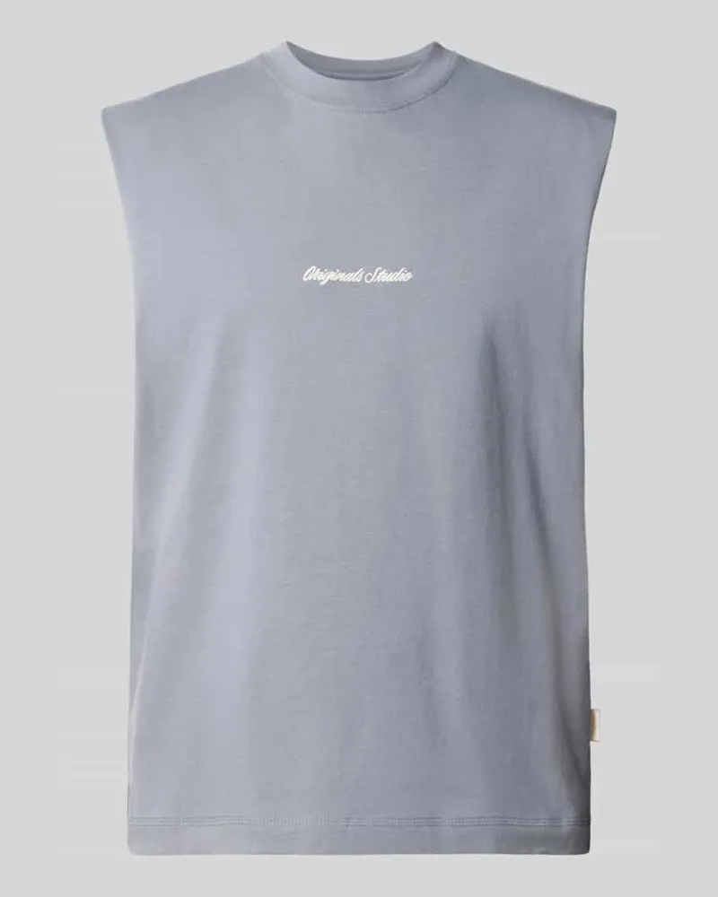 Jack & Jones T-Shirt mit Stitching Rauchblau