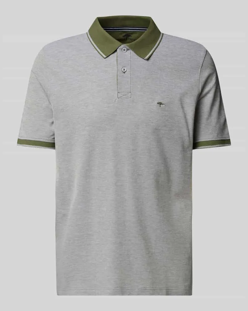 Fynch-Hatton Poloshirt mit Label-Stitching 