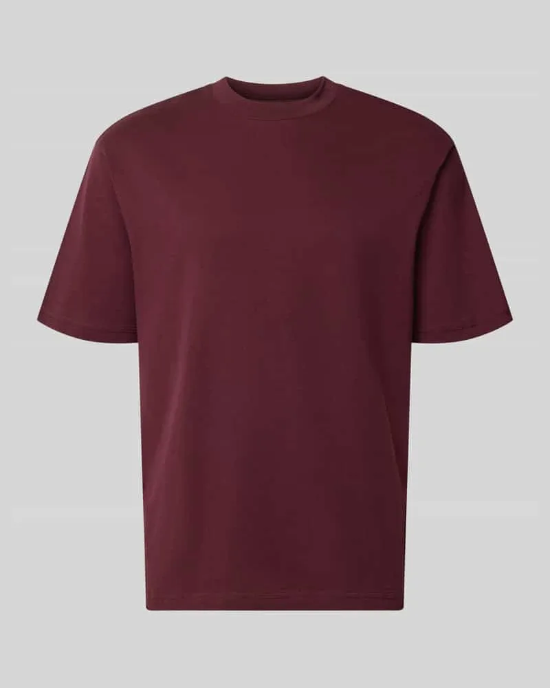 McNeal Regular Fit T-Shirt mit Rundhalsausschnitt Dunkelrot