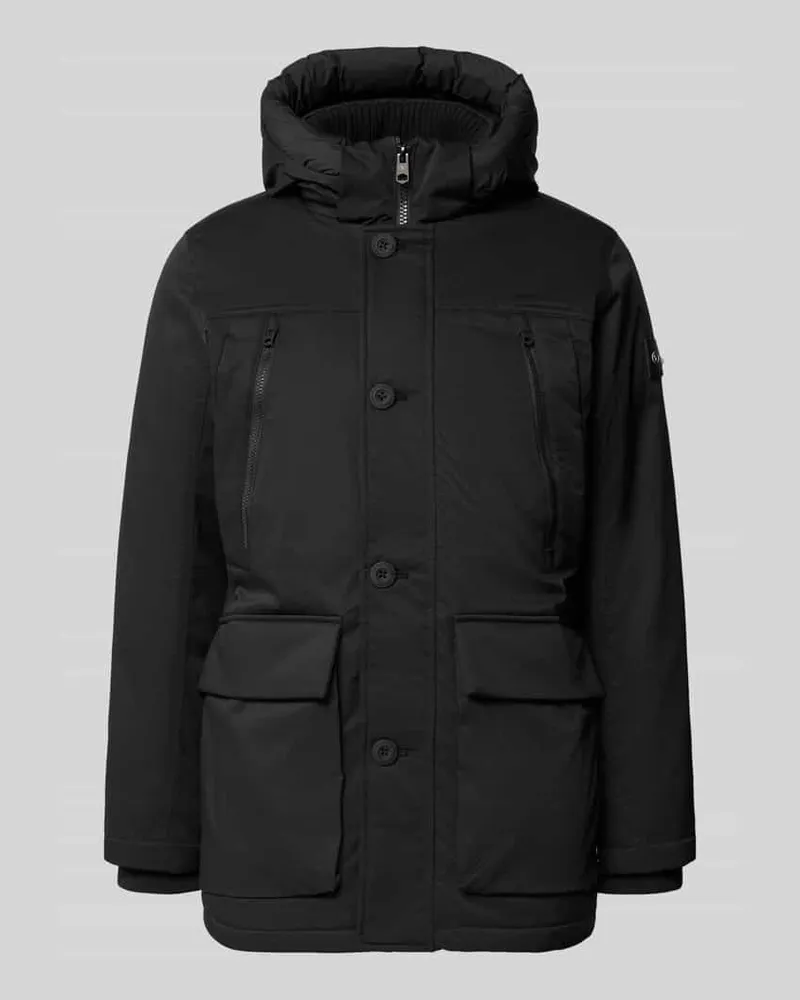 Tom Tailor Regular Fit Parka mit Pattentaschen Black