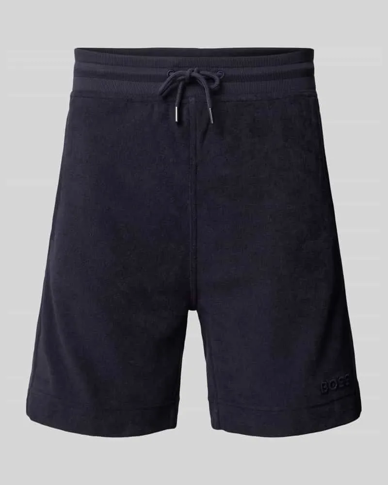 HUGO BOSS Shorts aus Frottee mit elastischem Bund 