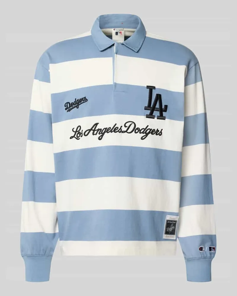 Champion Relaxed Fit Poloshirt aus reiner Baumwolle Rauchblau